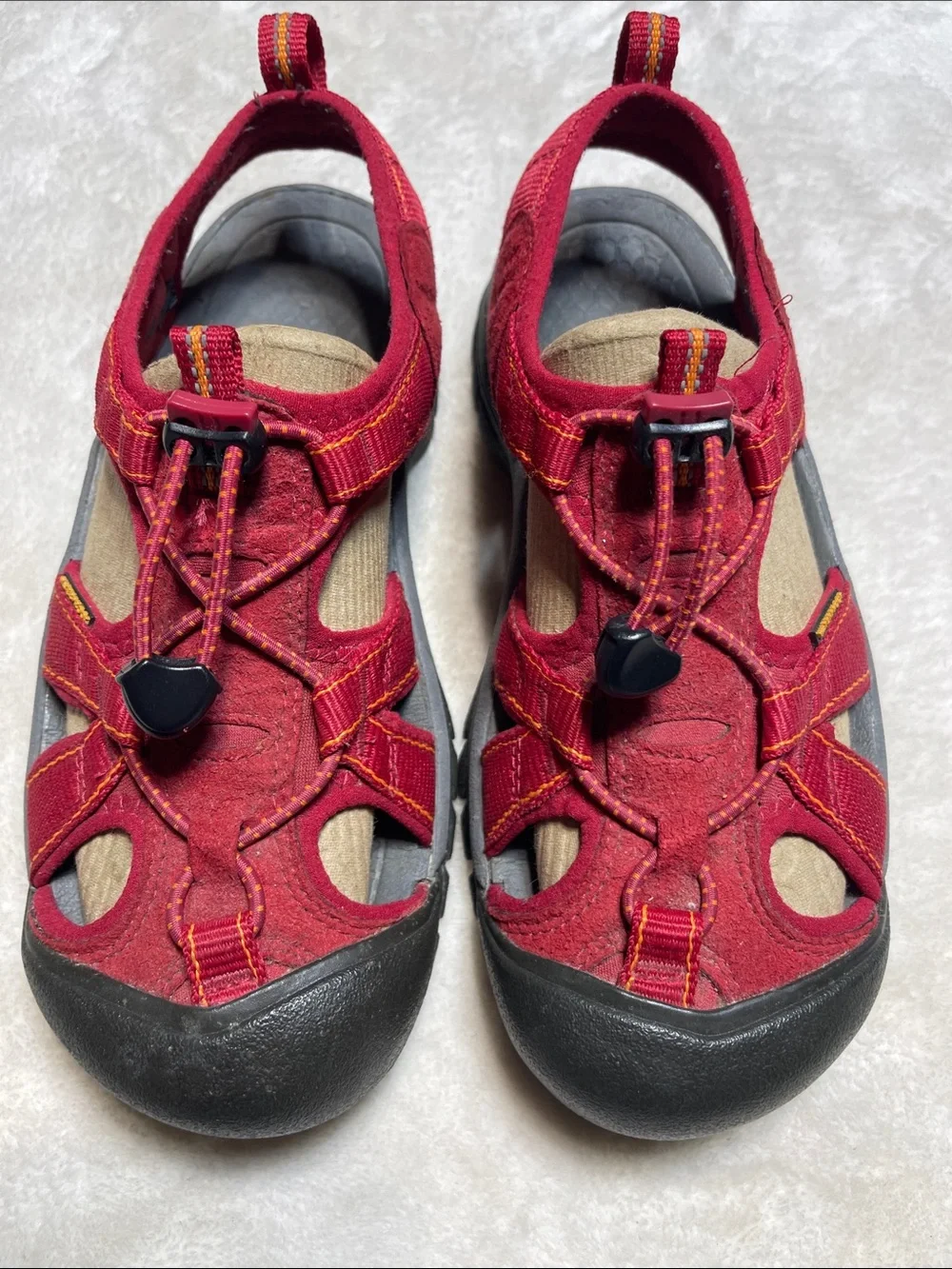 Keen Women's Red and Tan Sport Sandals Size 6.5